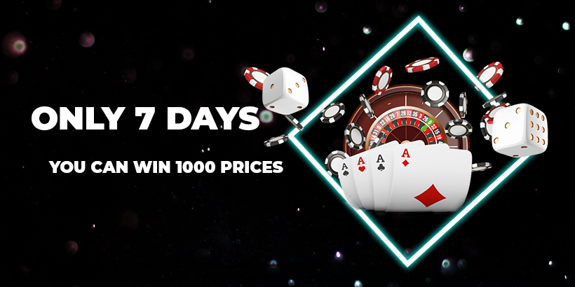 Only 7 days you can win 1000 prices