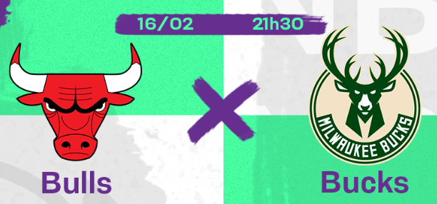 Palpite: Chicago Bulls x Milwaukee Bucks - 16/02/23 - Bettt