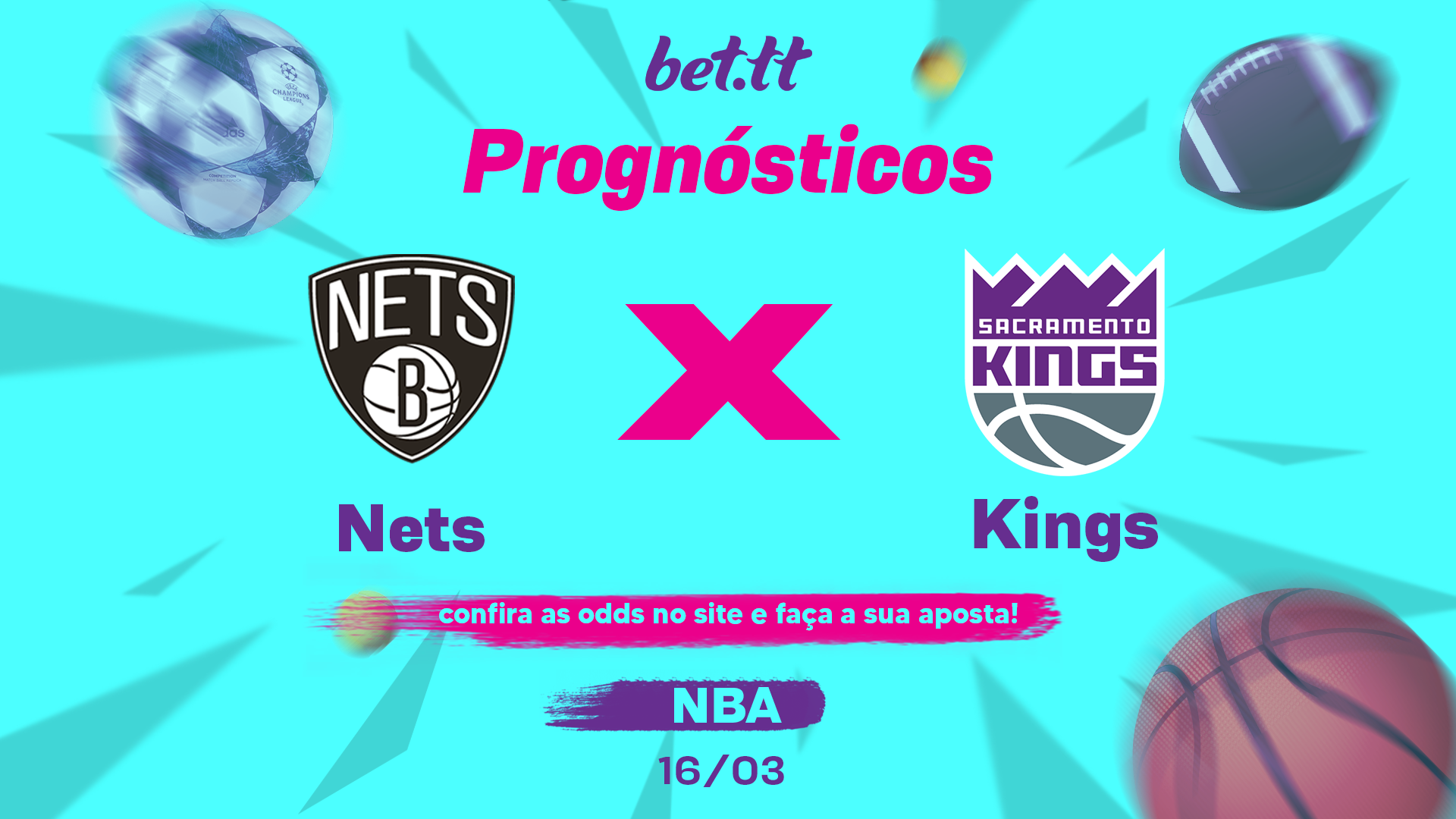 Palpite Brooklyn Nets x Sacramento Kings 16/03/23 Bettt