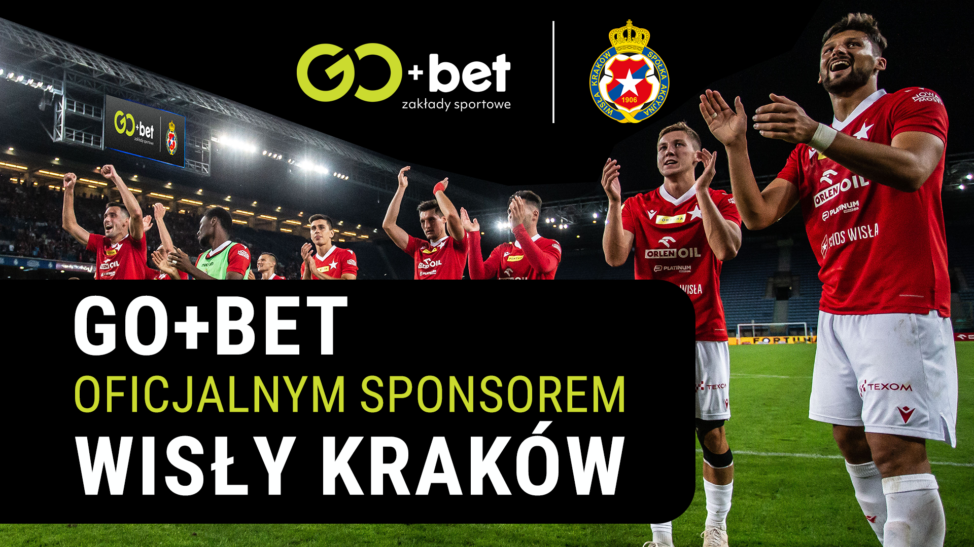 GO+bet oficjalnym sponsorem Wisły Kraków
