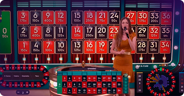 Tela de Jogo Bônus de PowerUp Roulette
