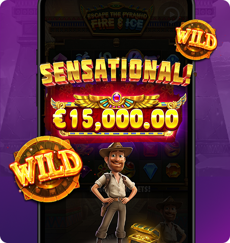 Símbolo especial Wild de Escape the Pyramid - Fire & Ice