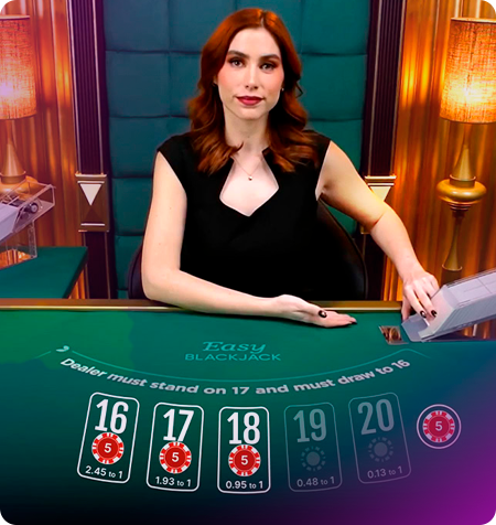 Mesa do jogo Easy Blackjack