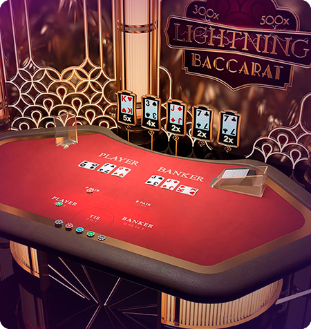 Mesa do jogo XXXTreme Lightning Baccarat