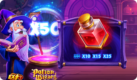 Símbolo Wild de Potion Wizard