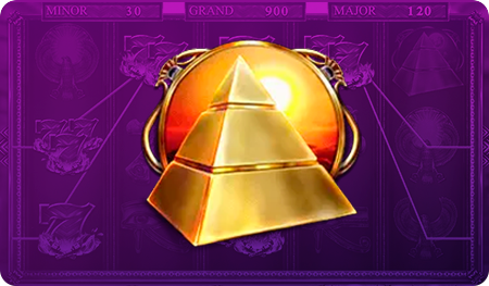 Símbolo Pirâmide Dourada do jogo Guardians of Luxor BR