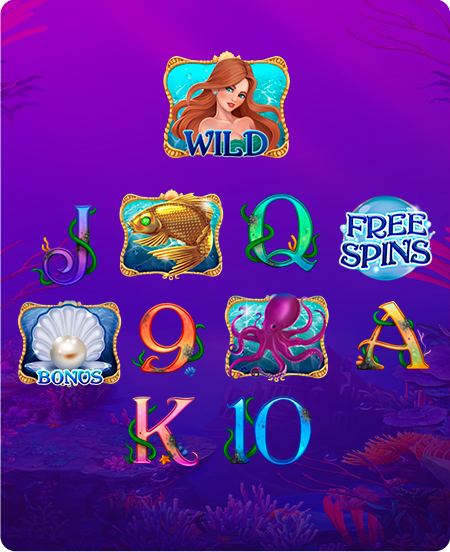 Símbolos do jogo Ocean Richies