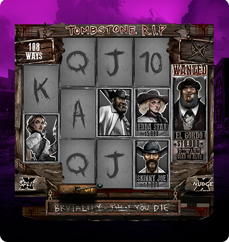 Símbolos do jogo Tombstone R.I.P.