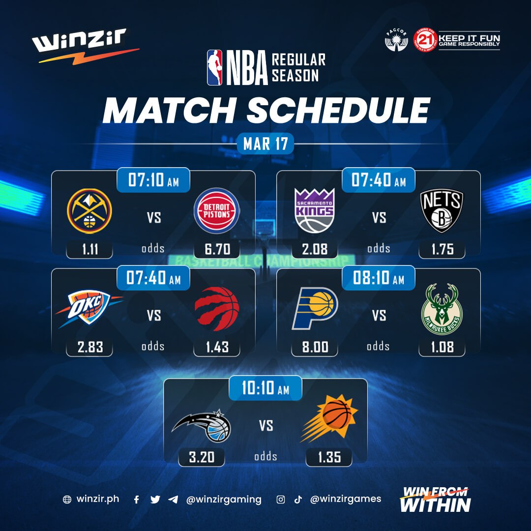 NBA Schedule March 17, 2023