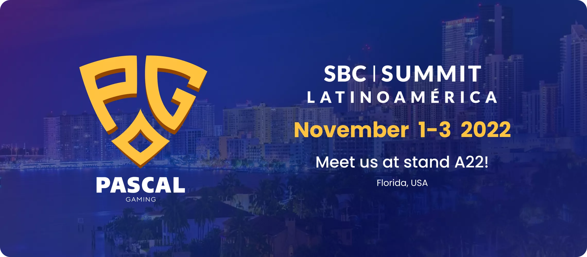 Pascal Gaming Heads to Florida to Attend the SBC Summit Latinoamérica 
