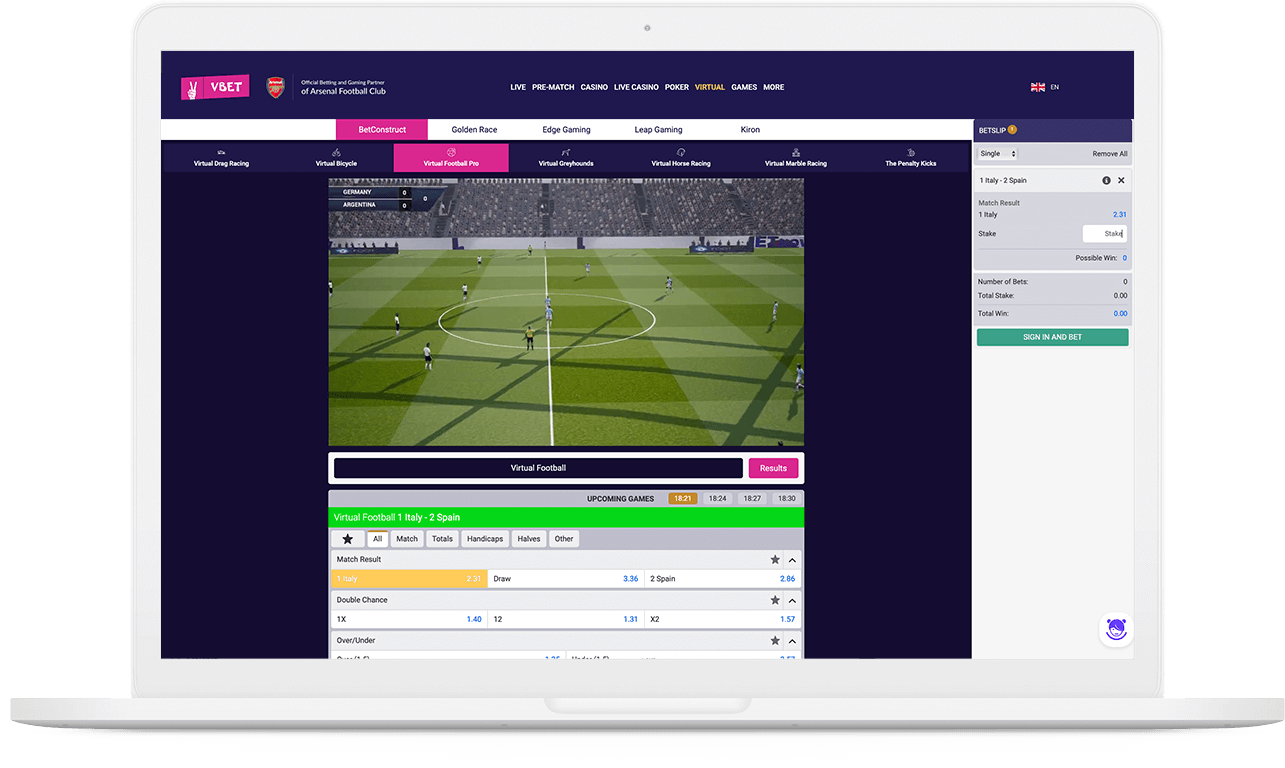 BetConstrust virtual Sports
