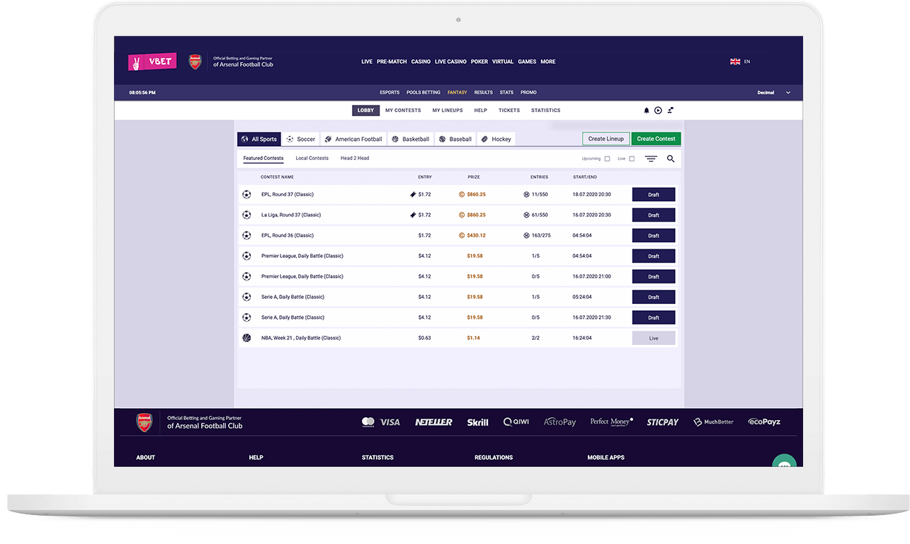 BetConstrust fantasy Sports