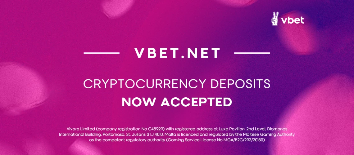 Vbet.net  Now Accepts Deposits In Cryptocurrencies