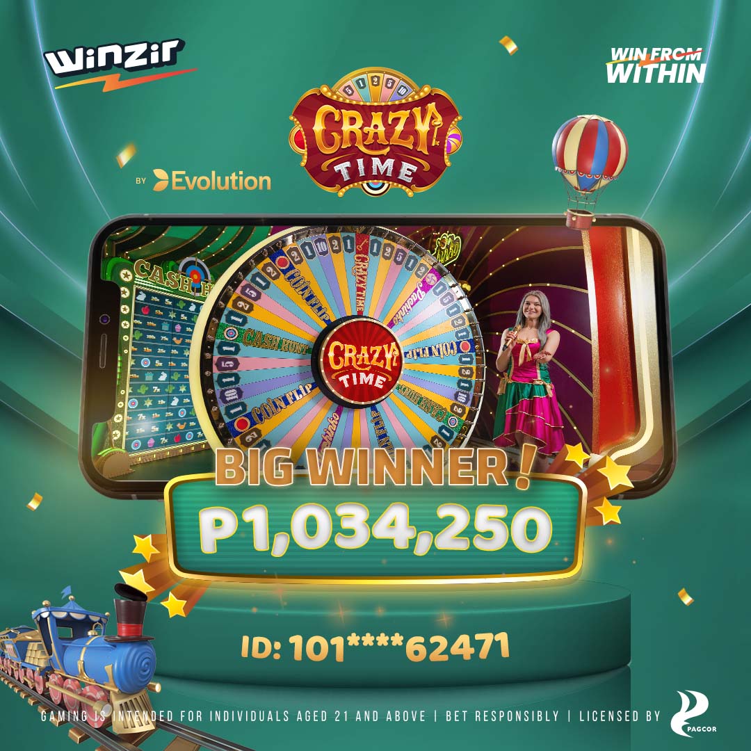 1 Million Pesos Win in Crazy Time Live!