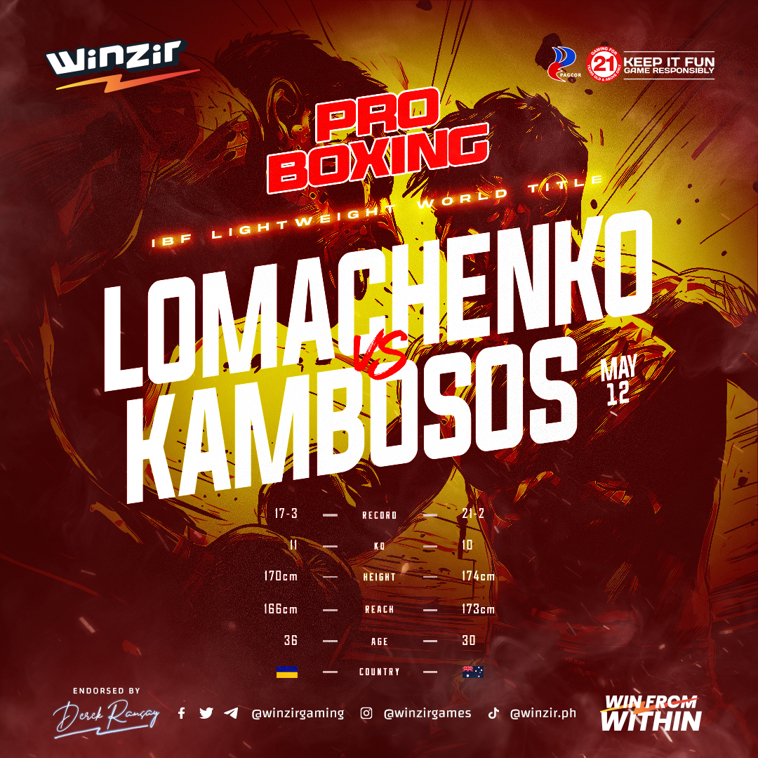 Pro Boxing : Lomachencko Vs Kambosos I May 12, 2024