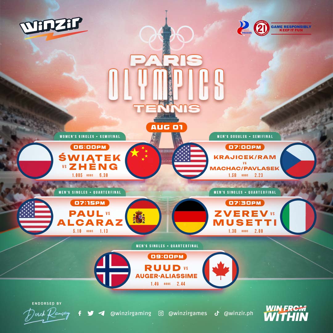 Paris Olympics 2024 Tennis I AUG 01, 2024