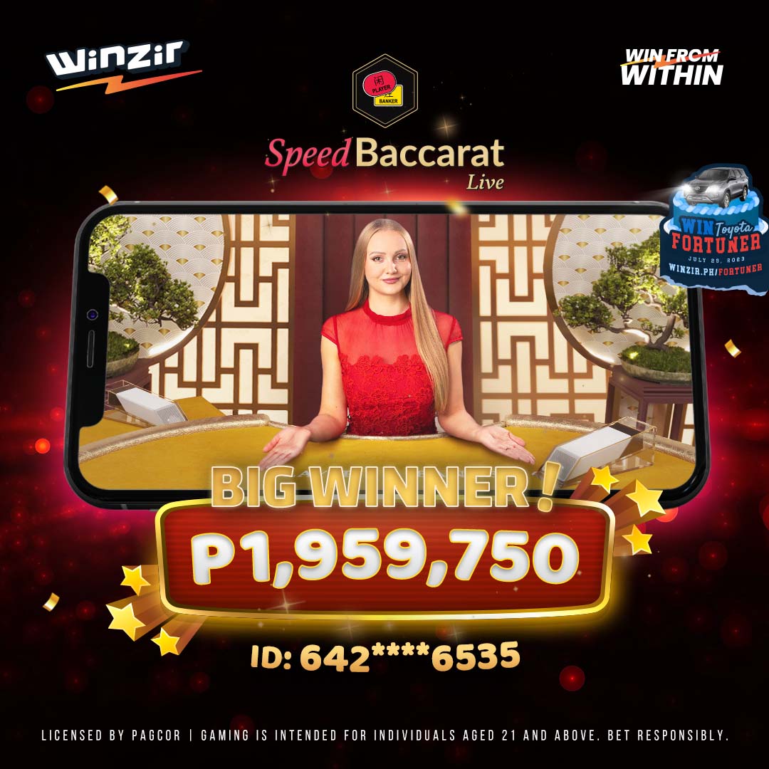 1.9 Million Pesos Win in Speed Baccarat Live!